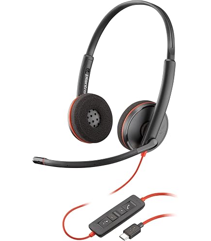 Plantronics - Blackwire 5210 – Fone de ouvido com fio, ouvido